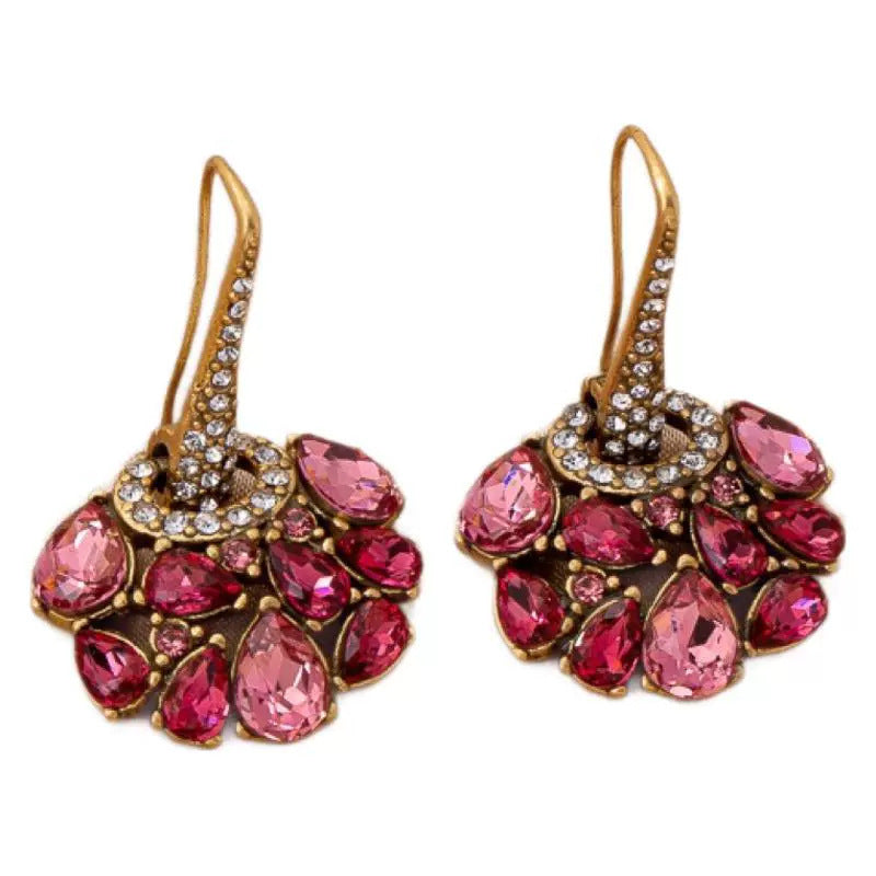 Fairy Flower Zircon-like Jeweled Earrings