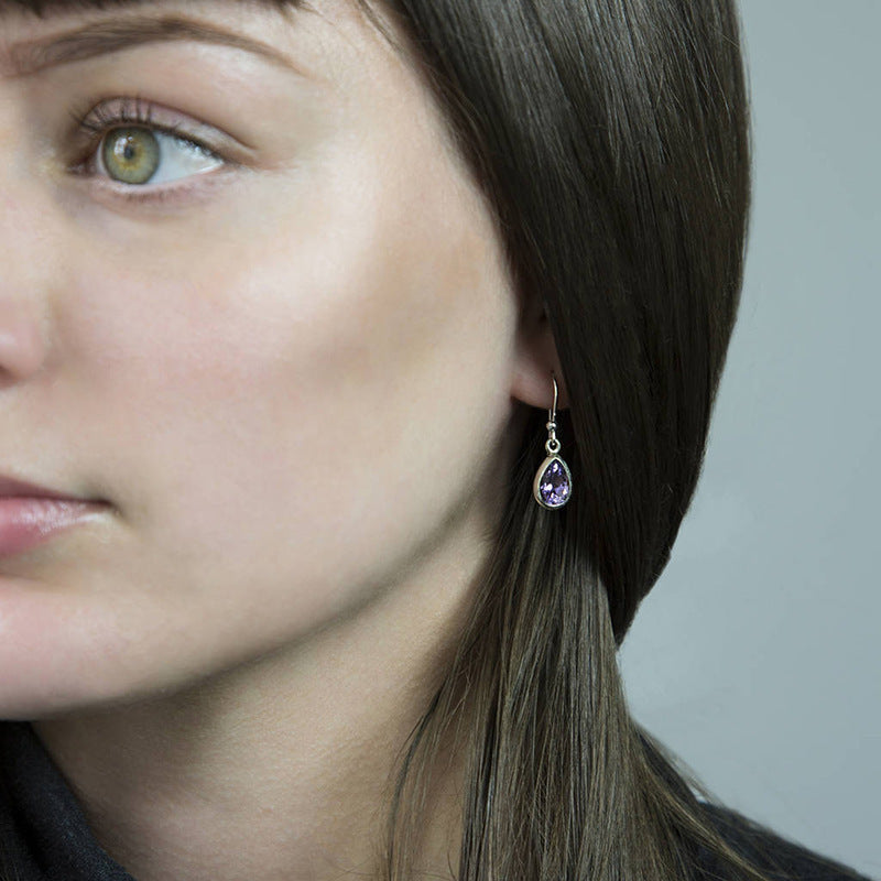 Socialite Elegant Lady Urban White Collar Earrings