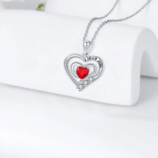 European And American Fashion Elegant Romantic Love Surrounded Necklace Female Pendant Niche Accessories