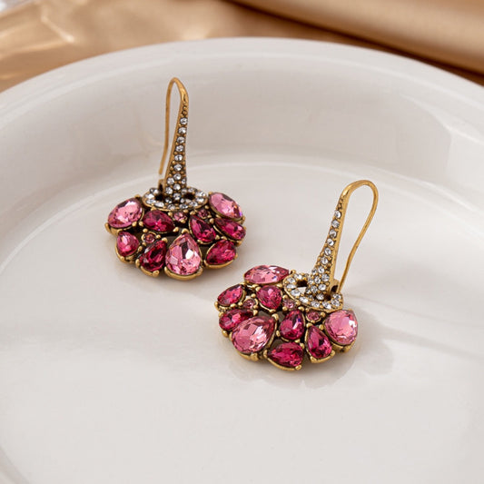 Fairy Flower Zircon-like Jeweled Earrings